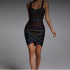 Rainbow Bandage Dress